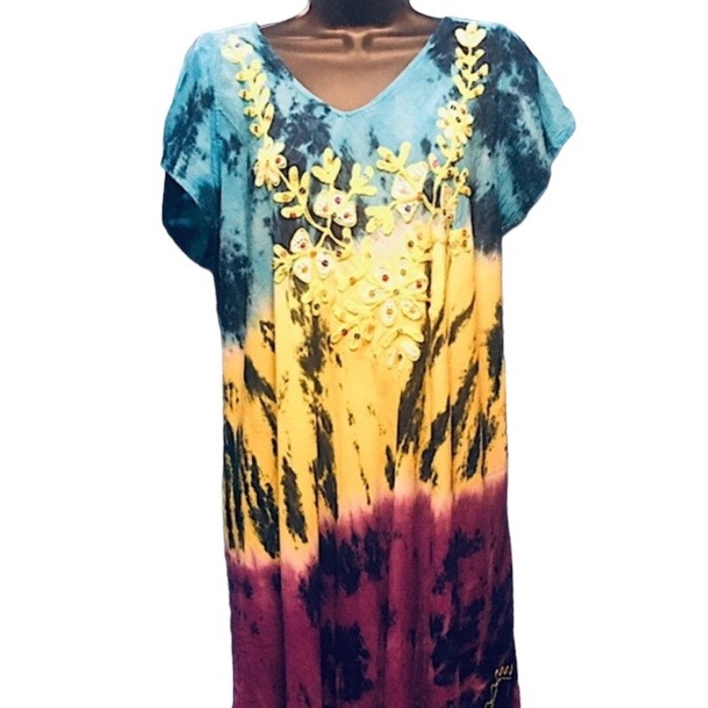 Tie-dye Summer Dress/Swimsuit Coverup
